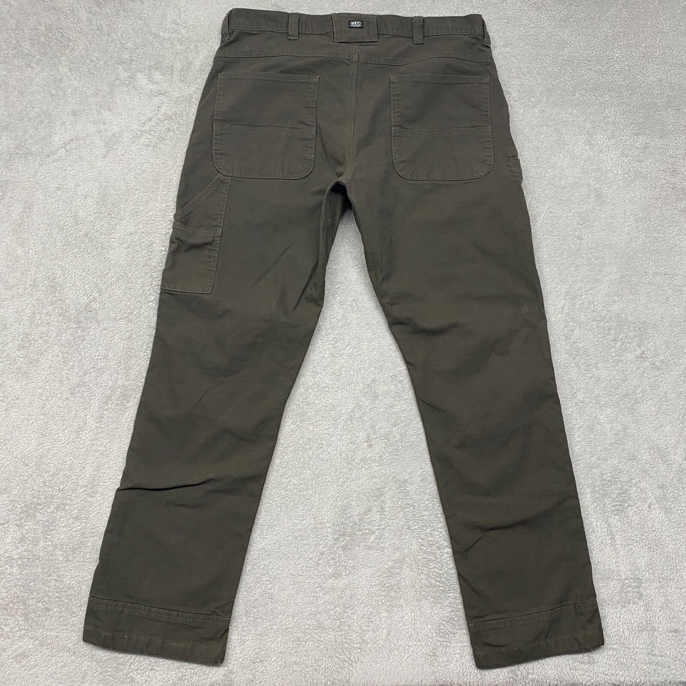 Key Pants Mens 38x32 Brown Double Knee Canvas Carpenter Workwear Y2K Grunge
